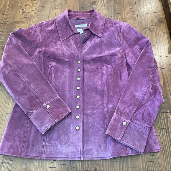 Coldwater Creek Leather Jacket - Picture 4 of 11